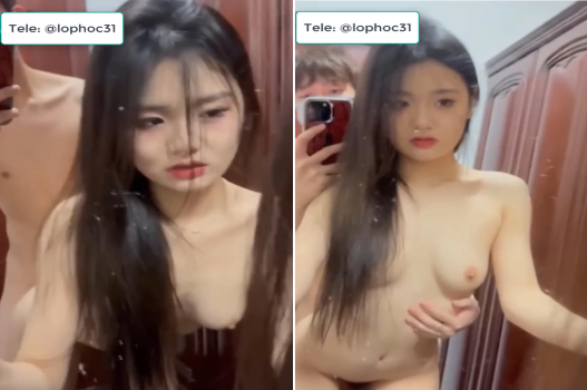 Gái đẹp làm tình trước gương dâm đãng